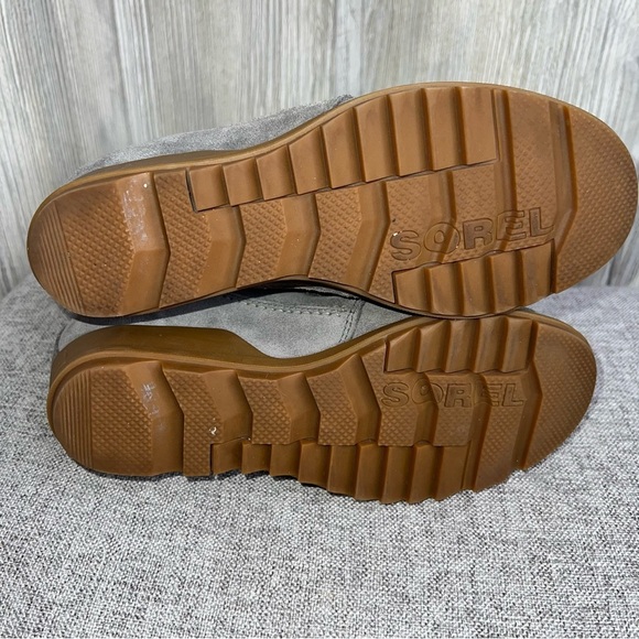 Sorel Evie Major Gray Ankle Lace Up Boots - Picture 8 of 8